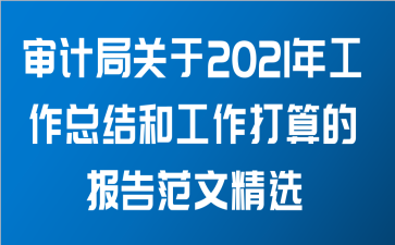 审计局关于2021年工作总结和工作打算的报告范文精选